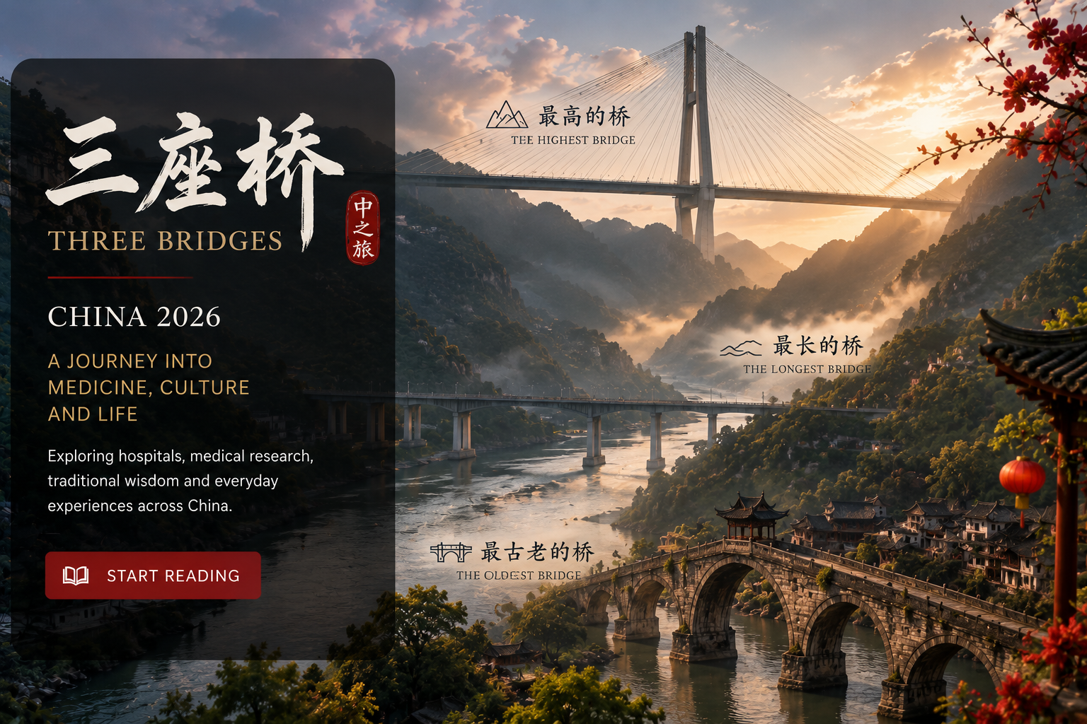 Three remarkable bridges in China