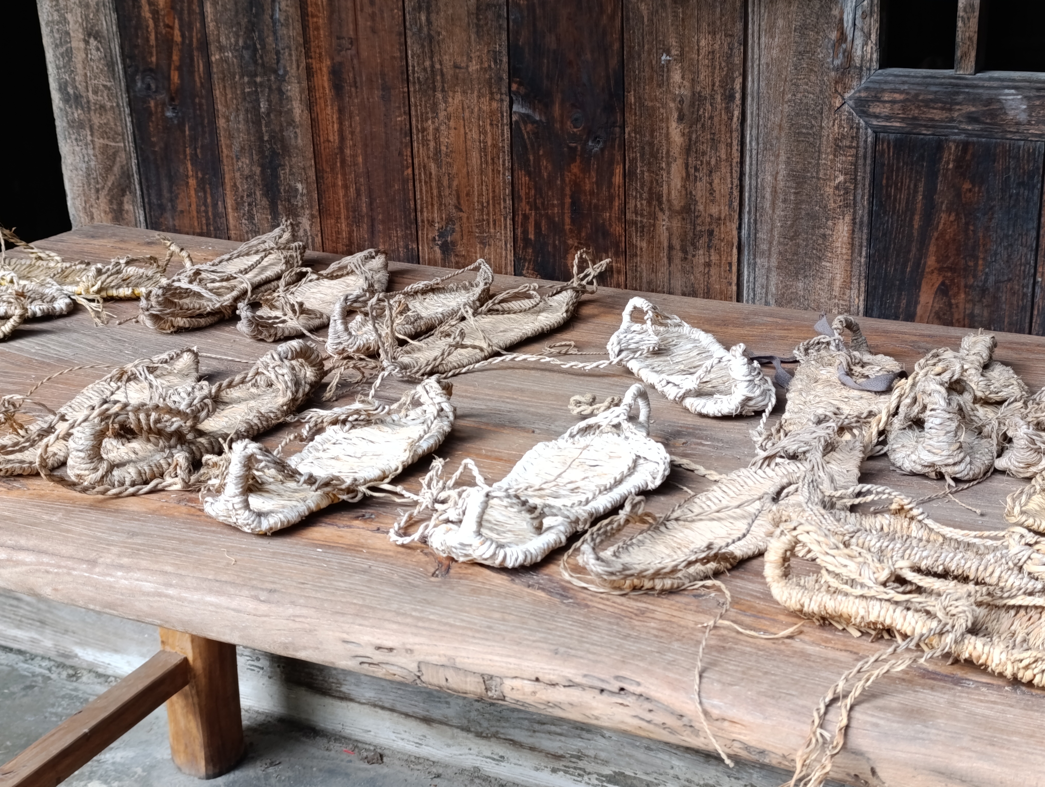 Shoes made by the prisoners