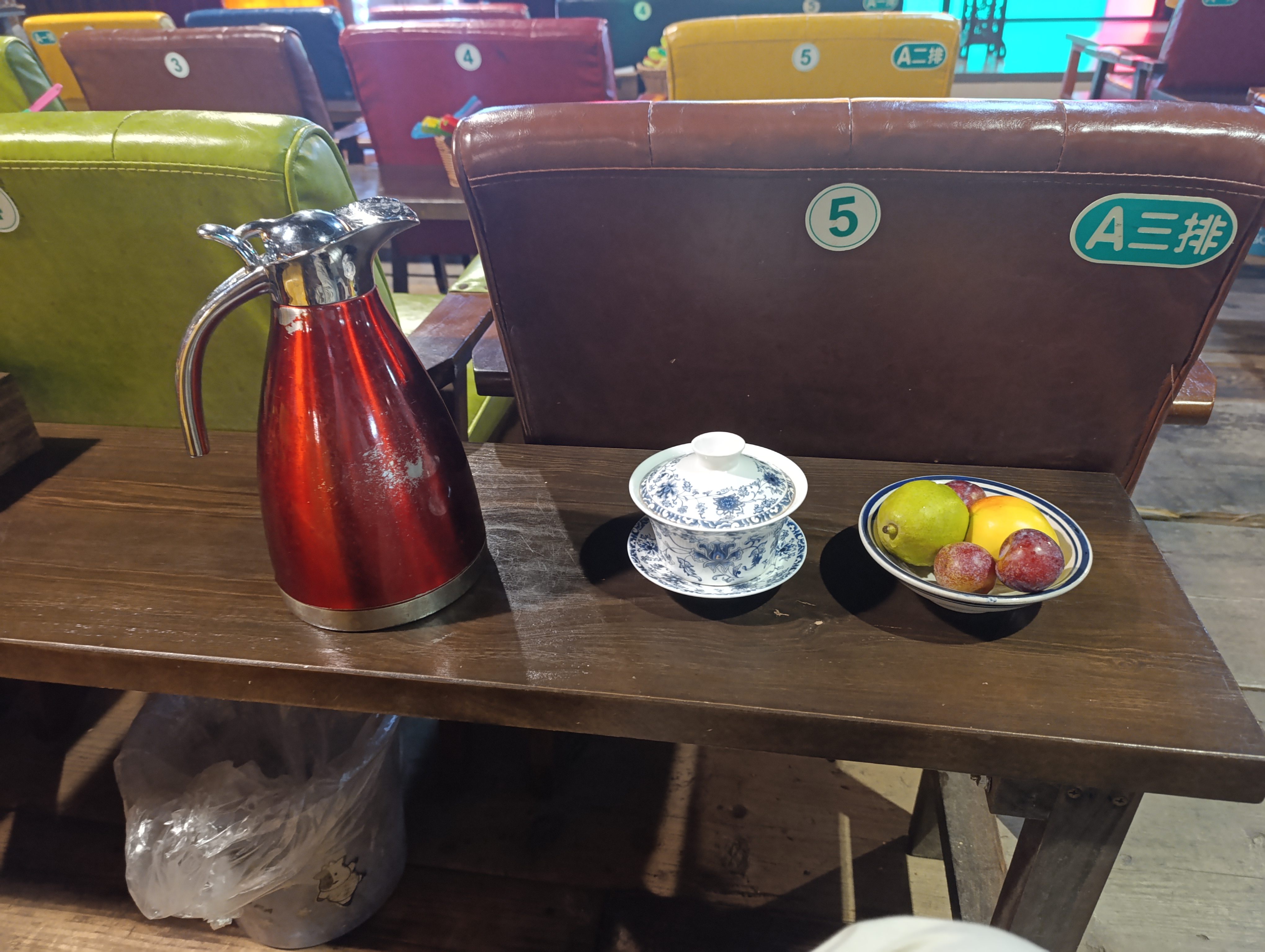 Tea and fruit is a perfect opening for the show