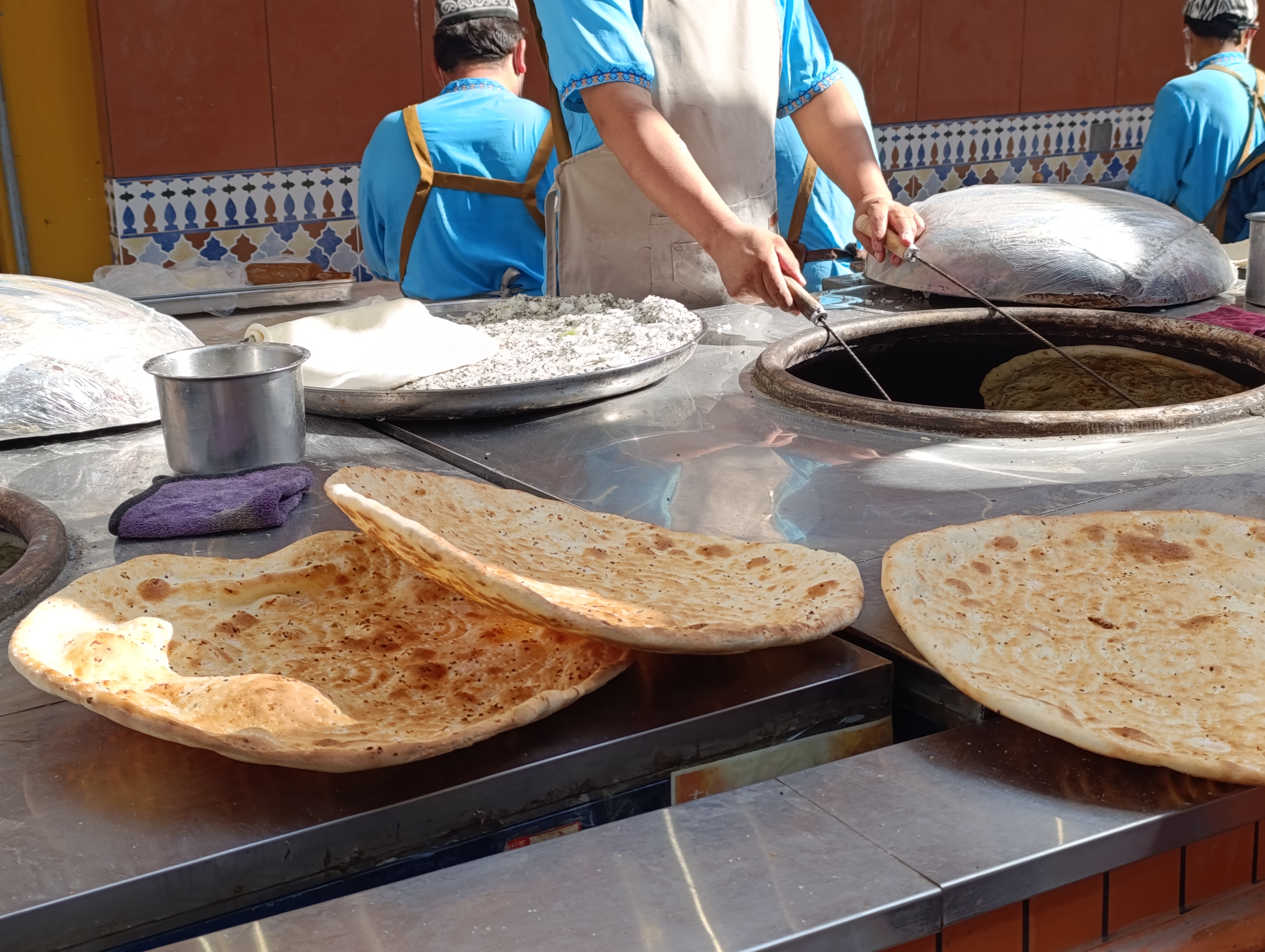 Bread baked on the spot